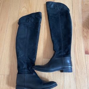 Tory Burch over the knee boots. Color black. Size 7.5.